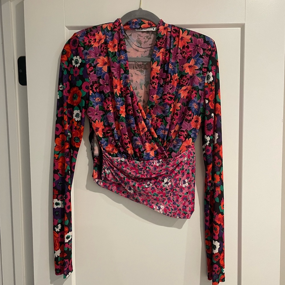 Zara Estampado top, size S